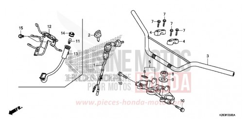 HANDLE PIPE CRF125FBE de 2014